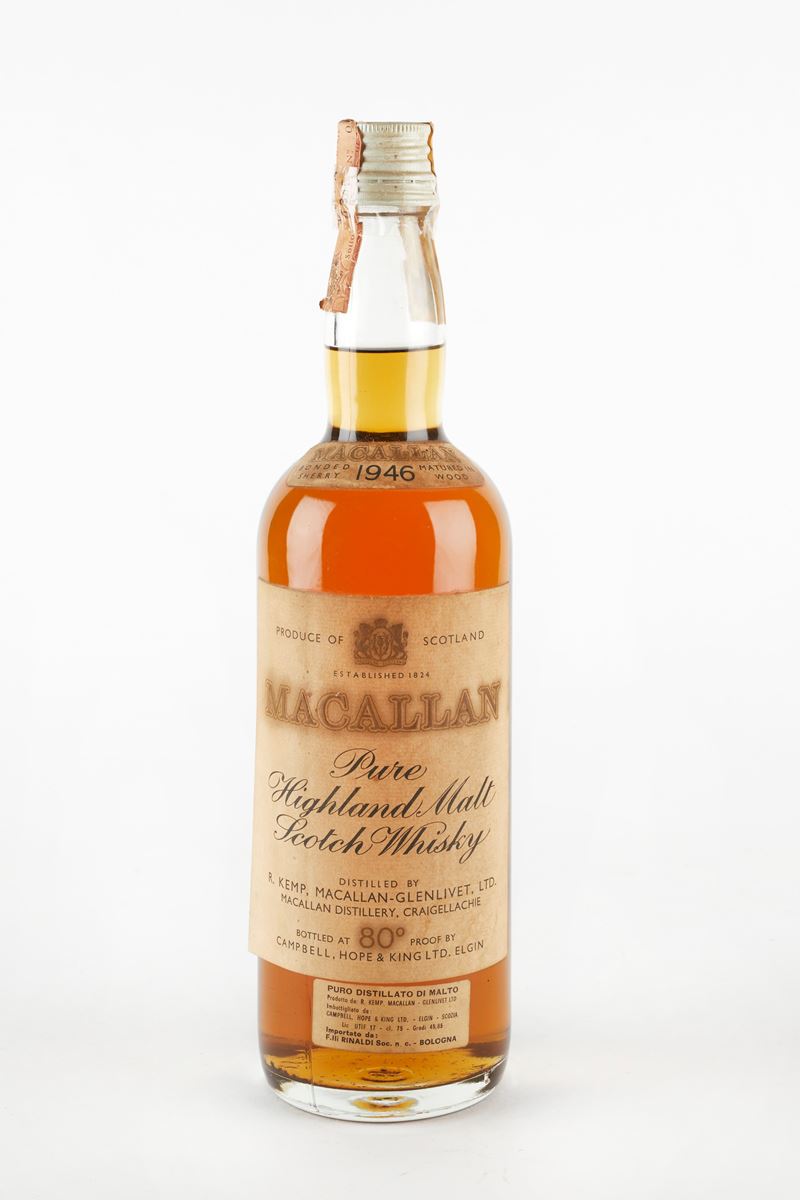 Macallan : Macallan 1946  (1946)  - 40% vol - Asta Macallan e Whisky Rari | Da Importanti Collezioni Europee - Fidelis Auctions