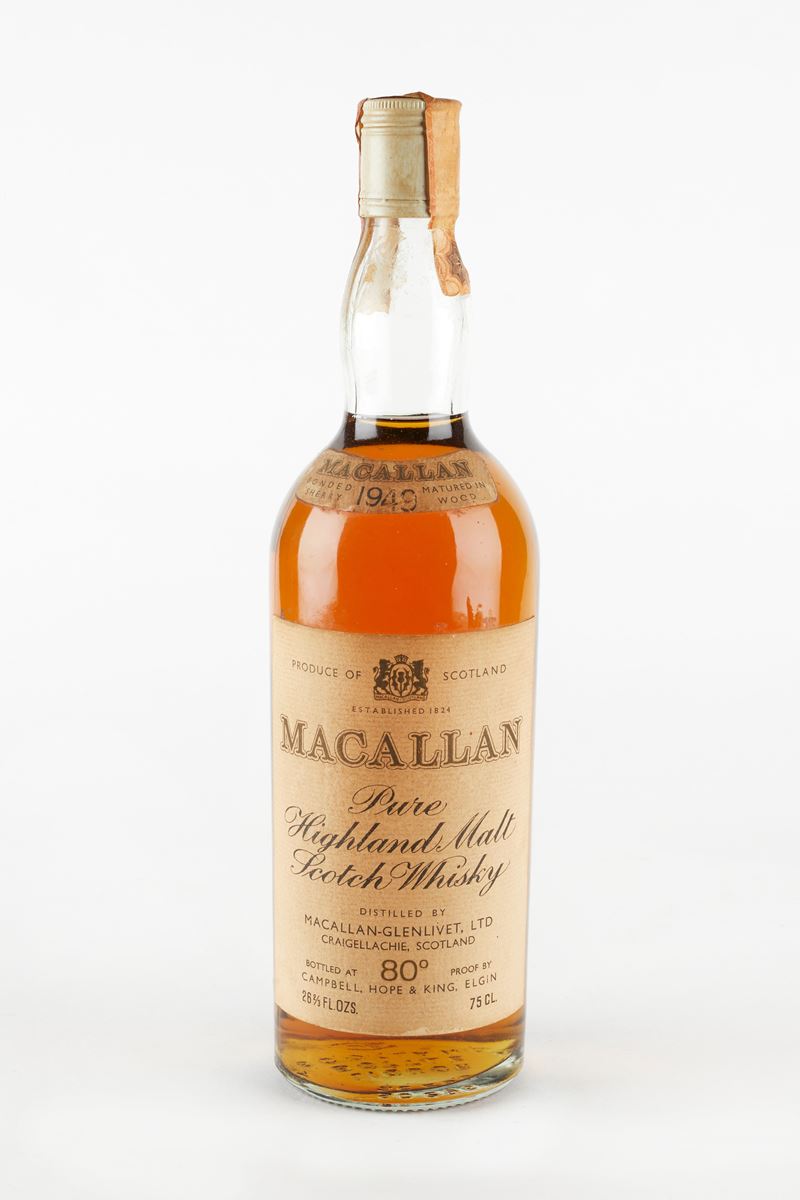 Macallan : Macallan 1949  (1949)  - 40% vol - Asta Macallan e Whisky Rari | Da Importanti Collezioni Europee - Fidelis Auctions