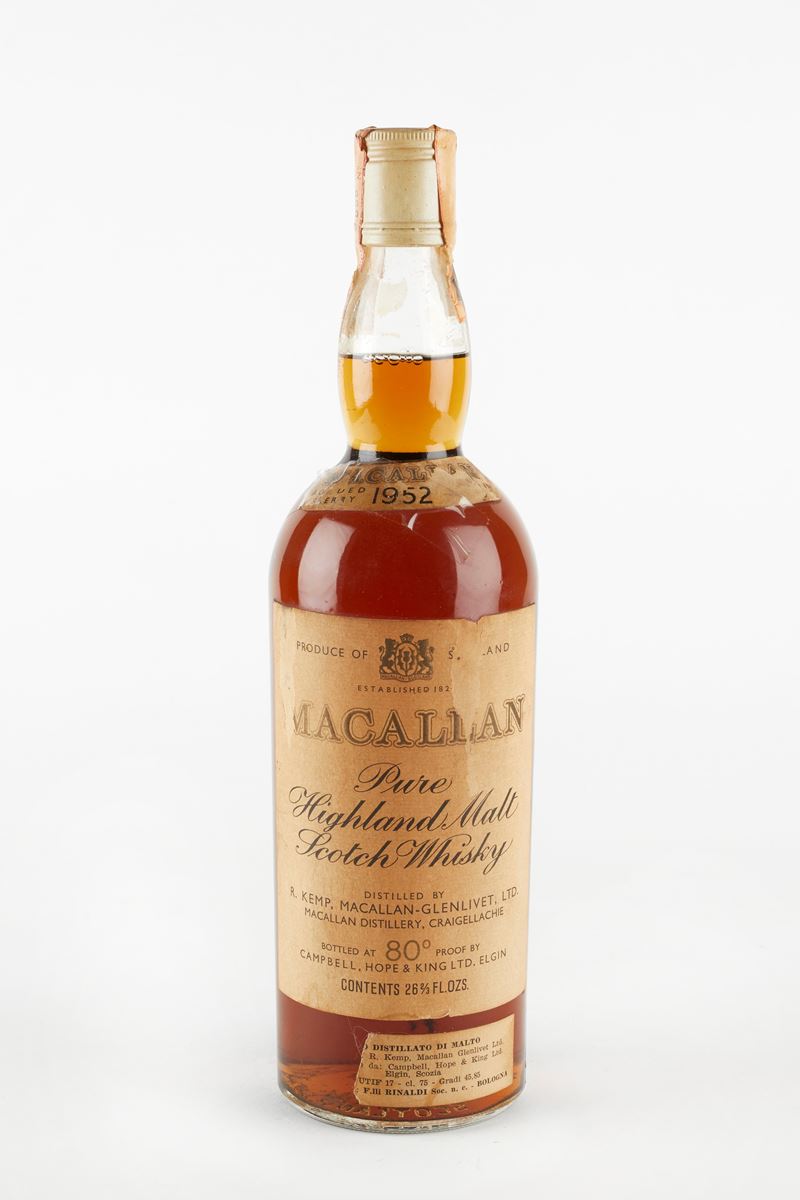 Macallan : Macallan 1952  (1952)  - 40% vol - Asta Macallan e Whisky Rari | Da Importanti Collezioni Europee - Fidelis Auctions