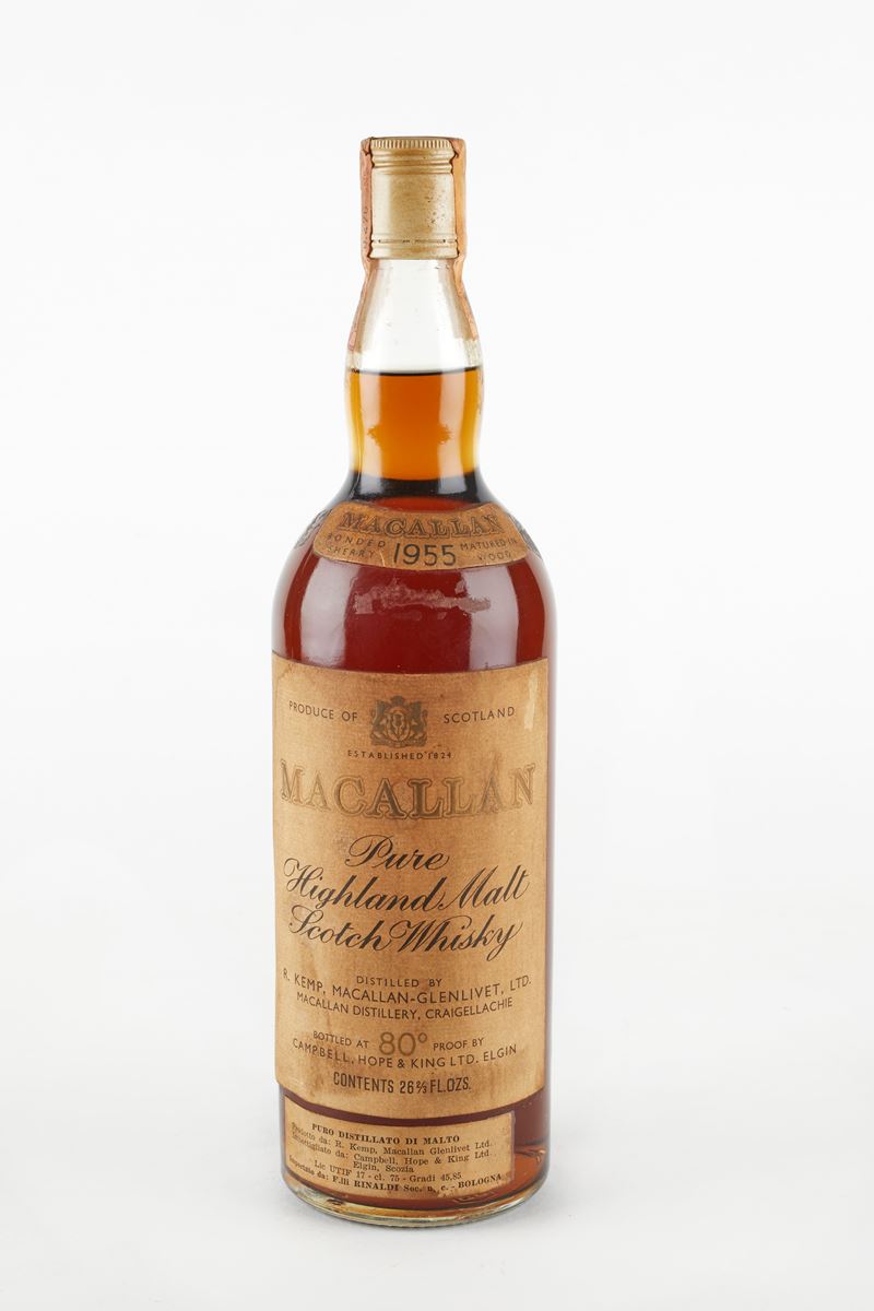 Macallan : Macallan  1955  (1955)  - 45.85% vol - Asta Macallan e Whisky Rari | Da Importanti Collezioni Europee - Fidelis Auctions