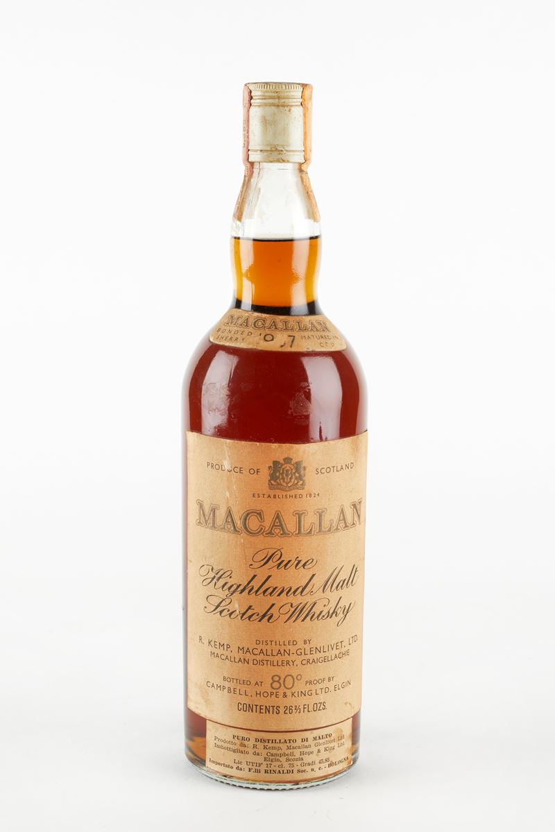 Macallan : Macallan 1957  (1957)  - 45.85% vol - Asta Macallan e Whisky Rari | Da Importanti Collezioni Europee - Fidelis Auctions