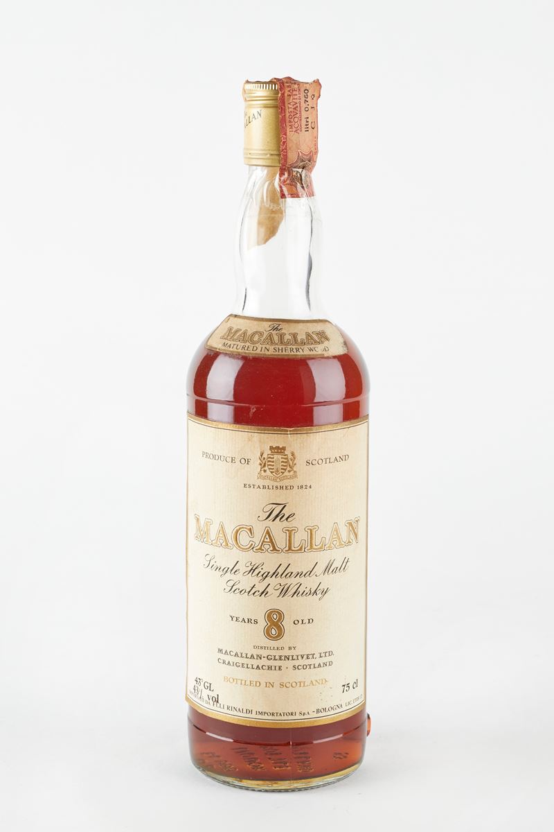 Macallan : Macallan 8 Years Old  (Anni 70/80)  - 43% vol - Asta Macallan e Whisky Rari | Da Importanti Collezioni Europee - Fidelis Auctions
