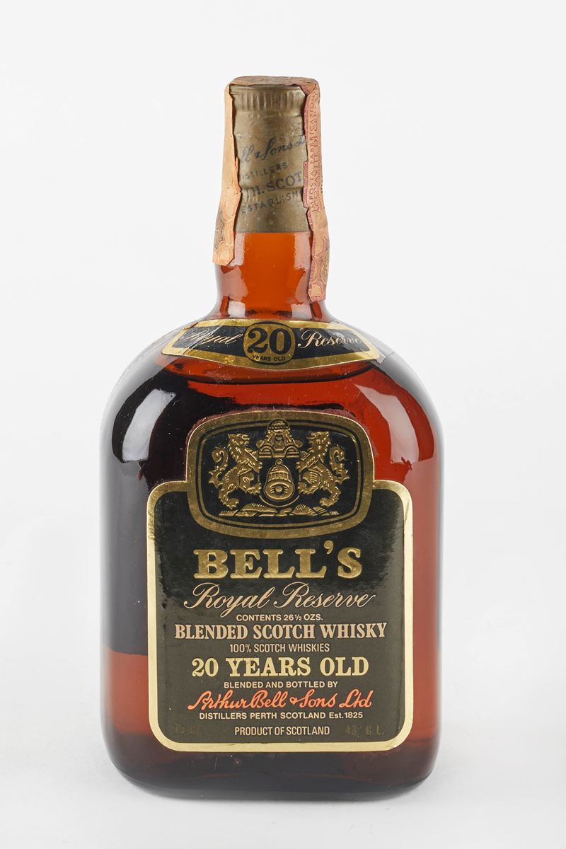 Bell's : Bell's Royal Reserve 20 Years Old  (Anni 60/70)  - 43% vol - Asta Vini e Distillati - Fidelis Auctions