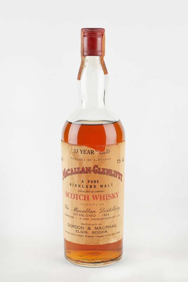 Macallan : Macallan-Glenlivet 33 Years Old  - 43% vol - Asta Macallan e Whisky Rari | Da Importanti Collezioni Europee - Fidelis Auctions