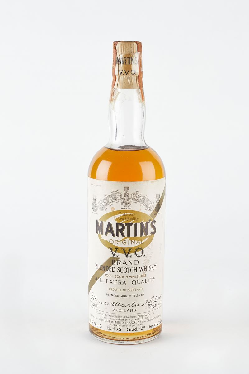 James Martin's : Martin's V.V.O.   (Anni 60/70)  - 43% vol - Asta Vini e Distillati - Fidelis Auctions