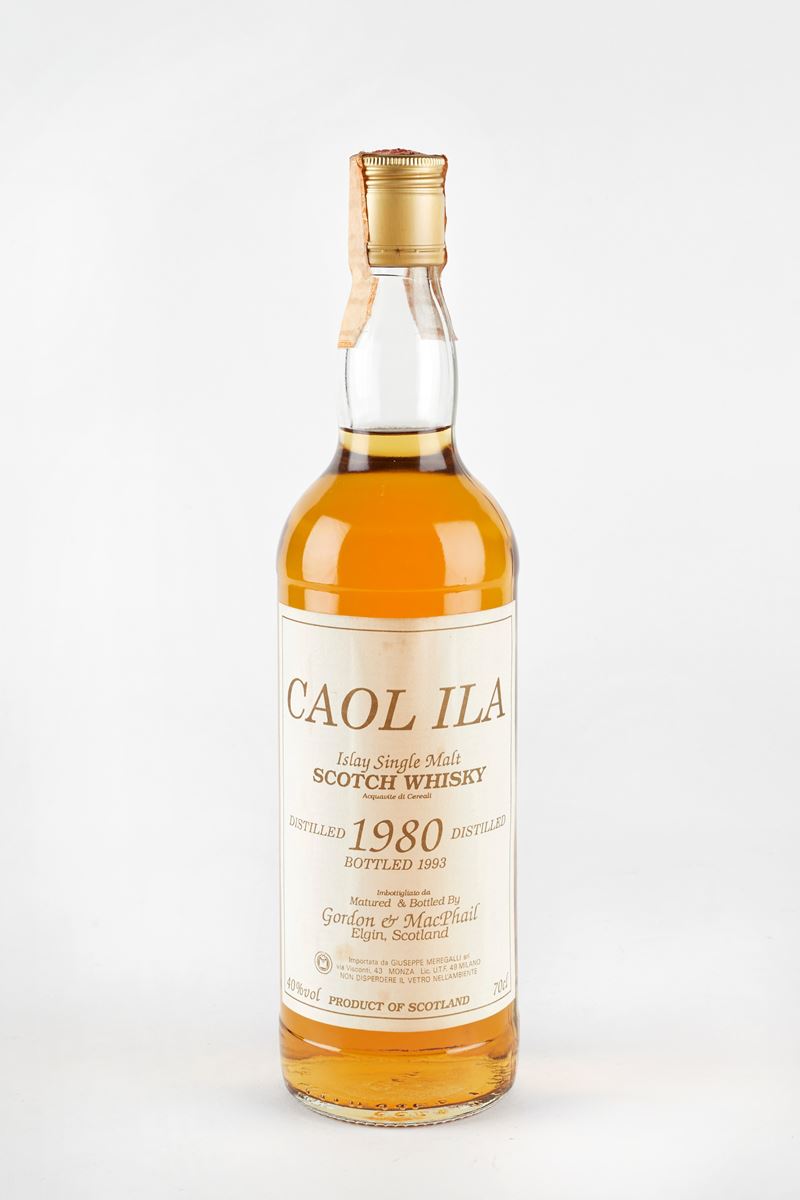 Ila Caol Caol Ila,Gordon &amp;amp; MacPhail : Caol Ila 13 Years Old  1980  (1980)  - 40% vol - Asta Macallan e Whisky Rari | Da Importanti Collezioni Europee - Fidelis Auctions
