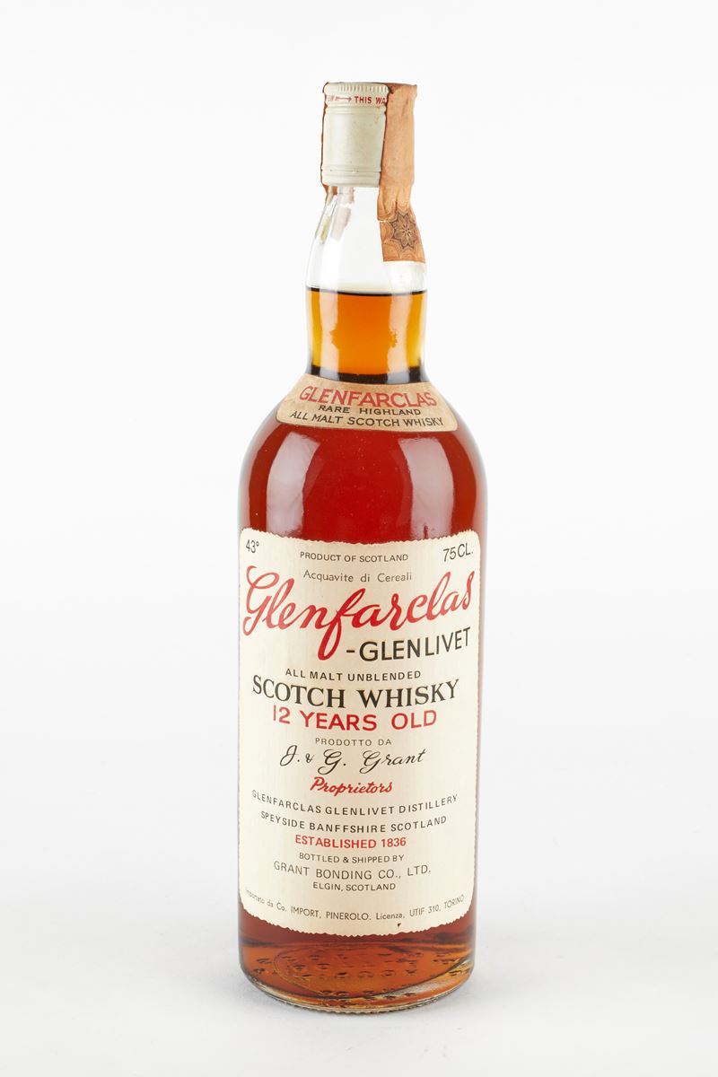 Glenfarclas : Glenfarclas 12 Year Old  (Anni 70)  - 43% vol - Asta Macallan e Whisky Rari | Da Importanti Collezioni Europee - Fidelis Auctions
