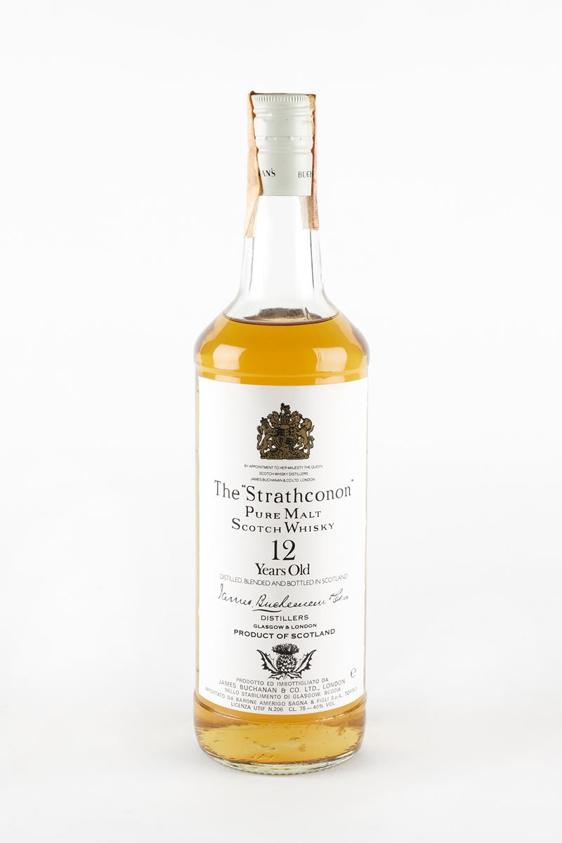 Strathconon : Strathconon 12 Years Old  (Anni 70/80)  - 40% vol - Asta Vini e Distillati - Fidelis Auctions