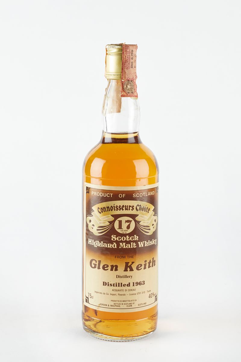 Glen Keith,Gordon &amp;amp; MacPhail : Glen Keith 17 Years Old 1963  (1963)  - 40% vol - Asta Macallan e Whisky Rari | Da Importanti Collezioni Europee - Fidelis Auctions