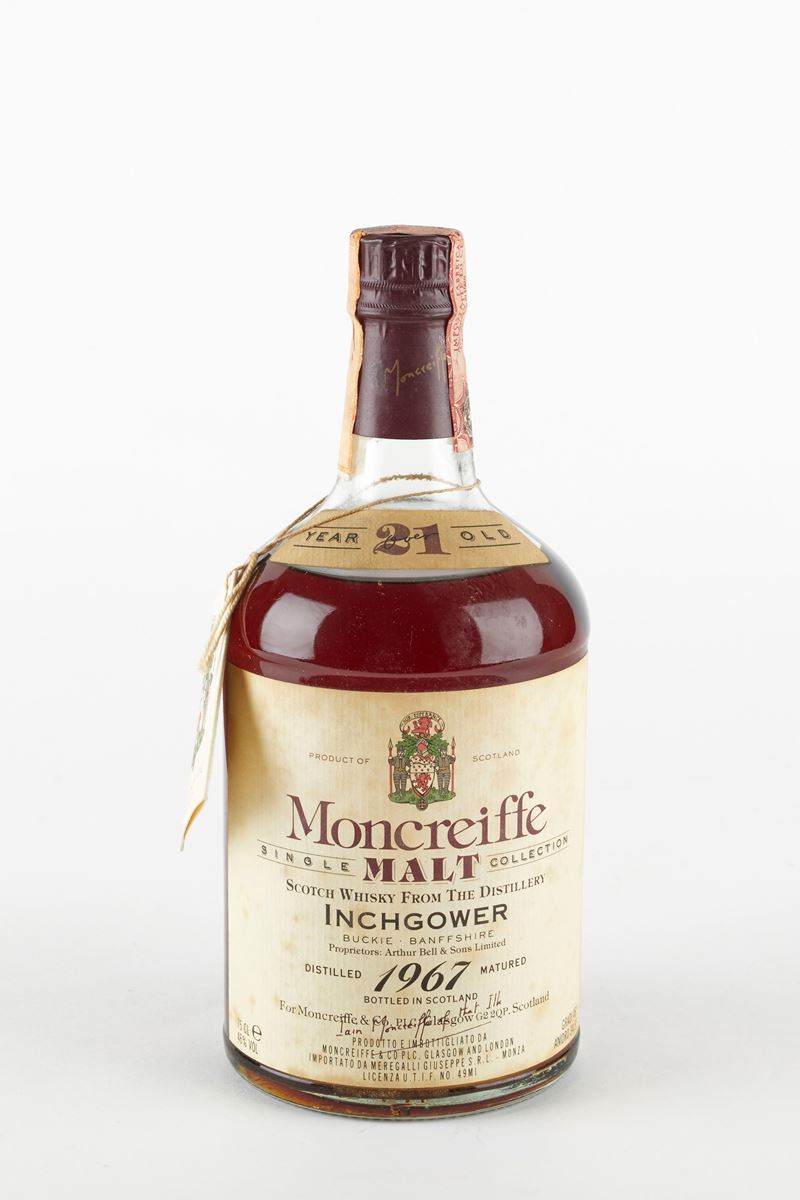 Inchgower,Moncreiffe &amp;amp; Co. : Inchgower 21 Year Old 1967  (1967)  - 46% vol - Asta Macallan e Whisky Rari | Da Importanti Collezioni Europee - Fidelis Auctions