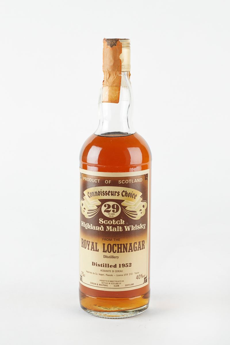Royal Lochnagar,Gordon &amp;amp; MacPhail : Royal Lochnagar 29 Year Old 1952  (1952)  - 40% vol - Asta Macallan e Whisky Rari | Da Importanti Collezioni Europee - Fidelis Auctions
