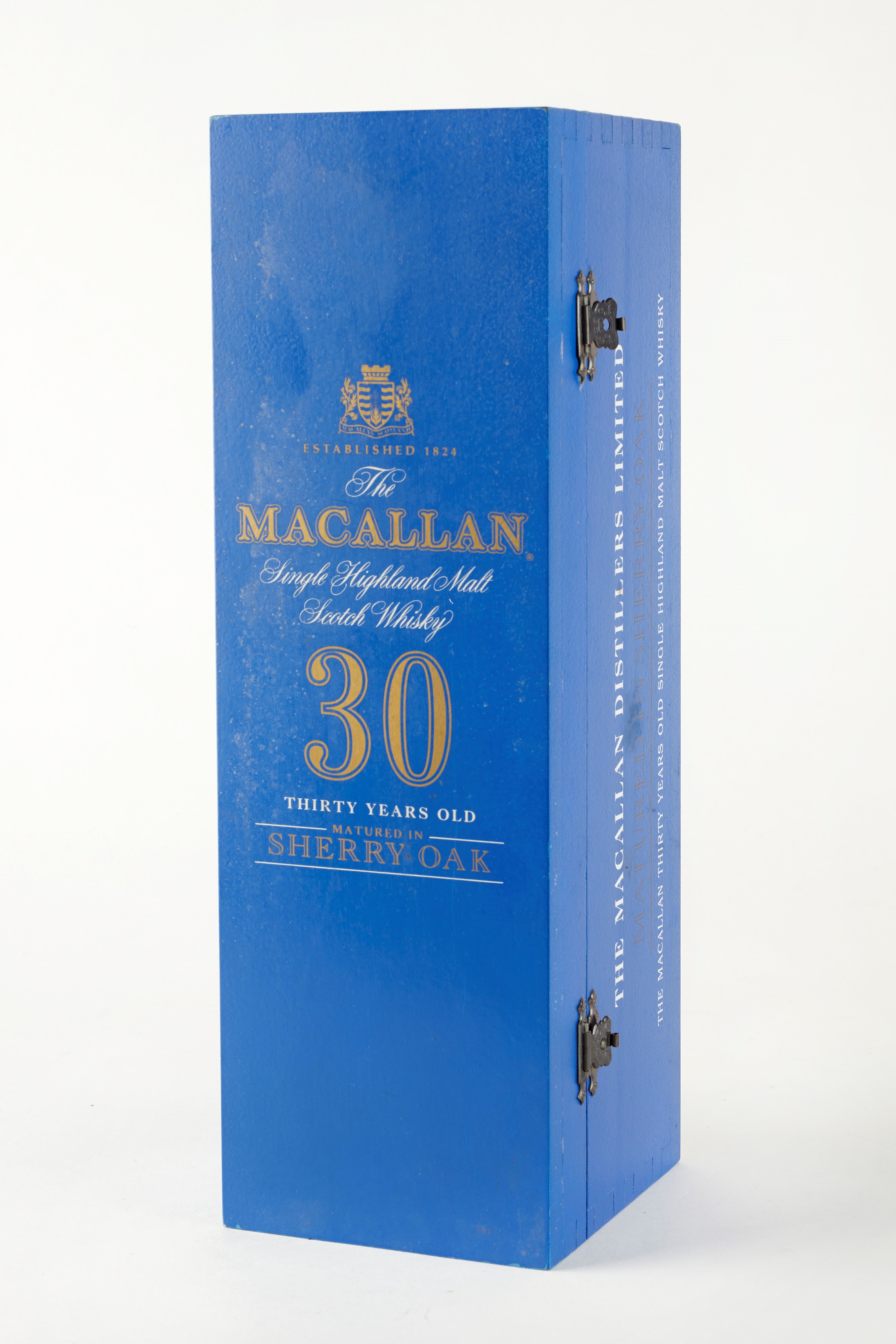 The Macallan 30 Years Old Blue Wooden Box