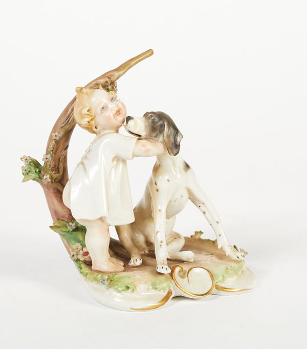 "Bambina e cagnolino"