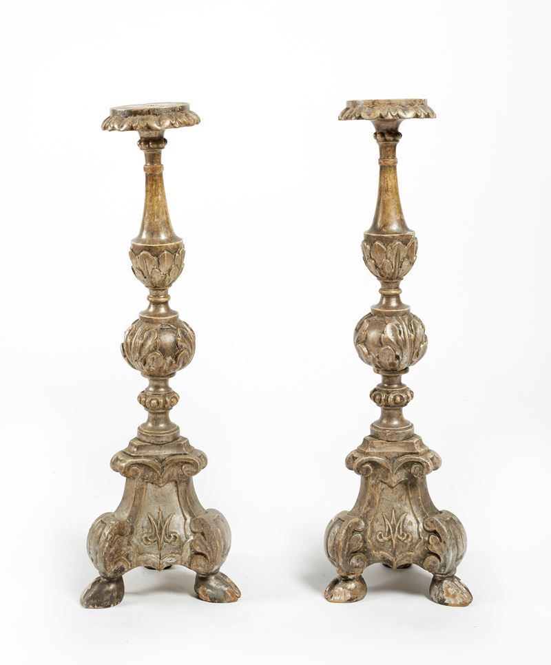 Coppia di candelieri   - Asta Antiquariato e Argenti - Fidelis Auctions