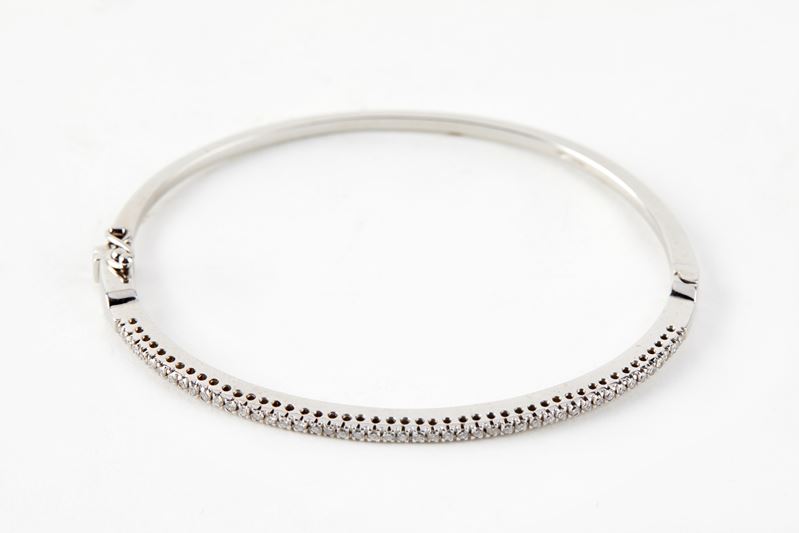 Bracciale in oro bianco  - Asta  Argenti, Fashion Vintage e Preziosi - Fidelis Auctions