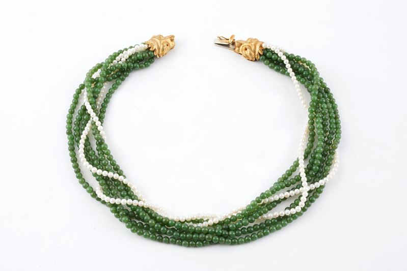 Collana torchon multifilo  - Asta  Argenti, Fashion Vintage e Preziosi - Fidelis Auctions