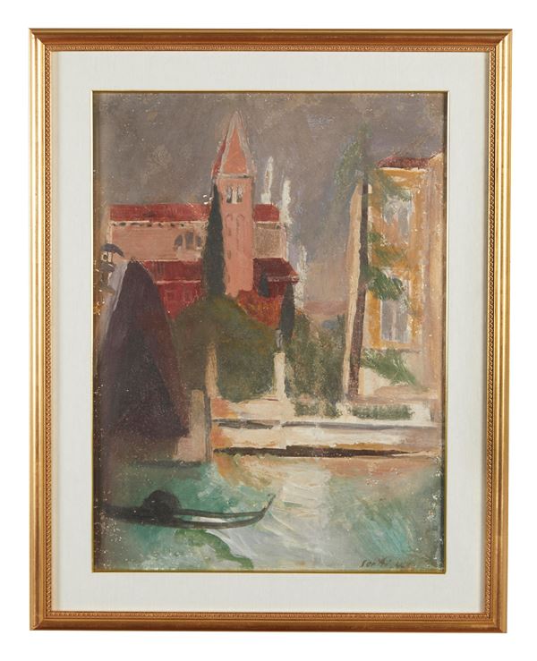 Bruno Saetti - "Paesaggio veneziano"