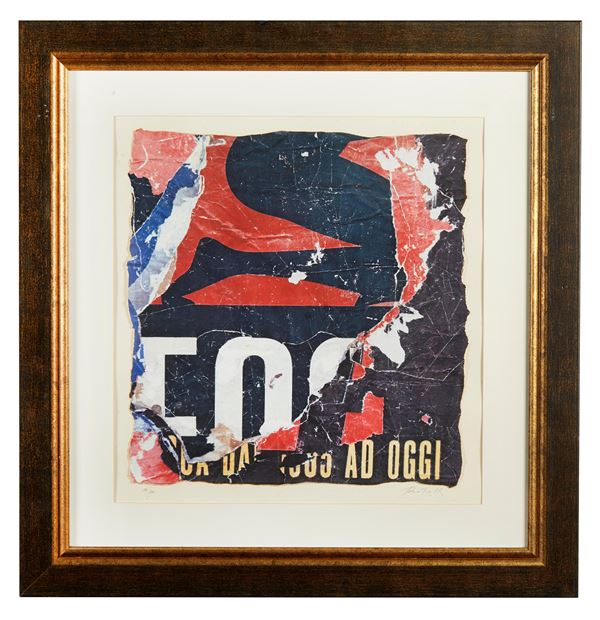 Mimmo Rotella - "Senza titolo"