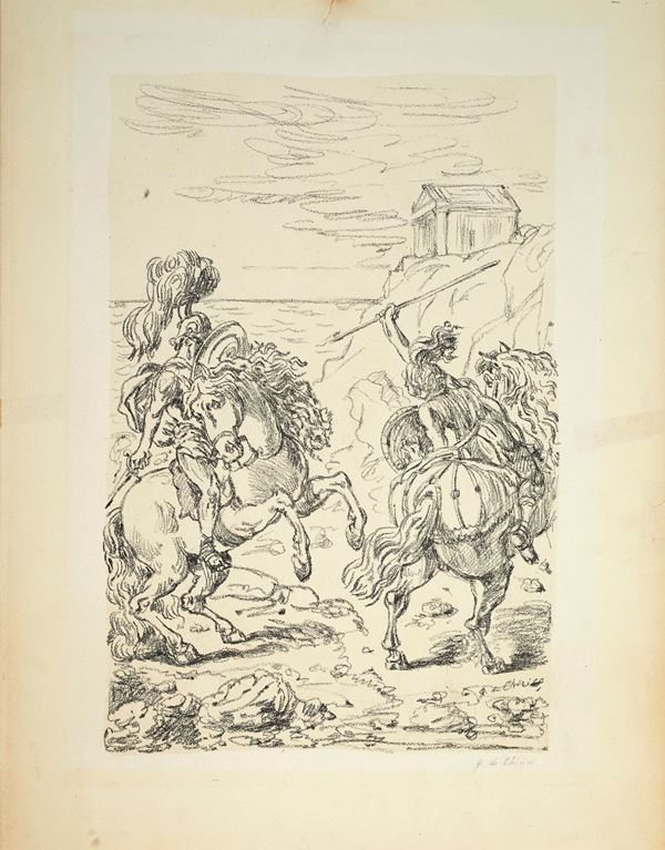 Giorgio De Chirico - "La sfida in riva all'Egeo"