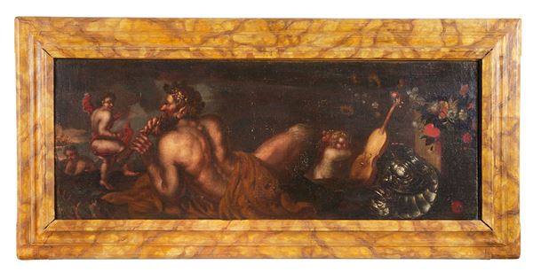 "Coppia di dipinti a soggetto mitologico"