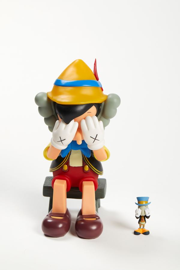 Brian Donnelly Kaws - "Pinocchio & Jiminy Cricket"