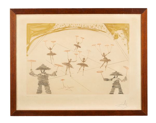 Salvador Dal&#236; - “Chinois” da “Le cirque series”