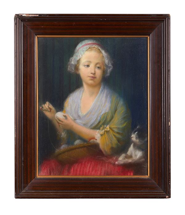 “Ritratto di fanciulla con gattino”
