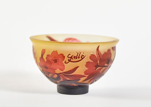 Emile Galle - Ciotola in Vetro a Decoro