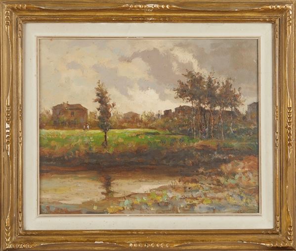 Alfredo Grandi Garzia Fioresi - "Paesaggio palustre"