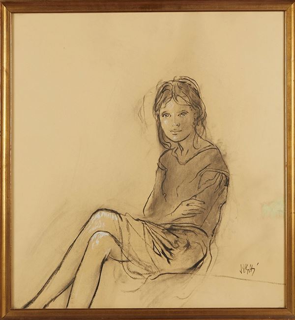 Alberto Sughi - "Giovane ragazza"
