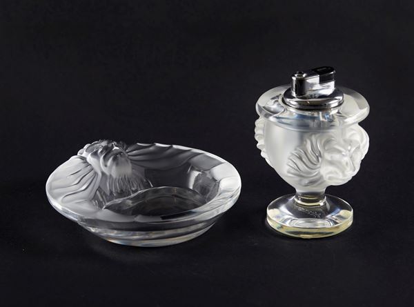 Lalique - Set posacenere e accendino 