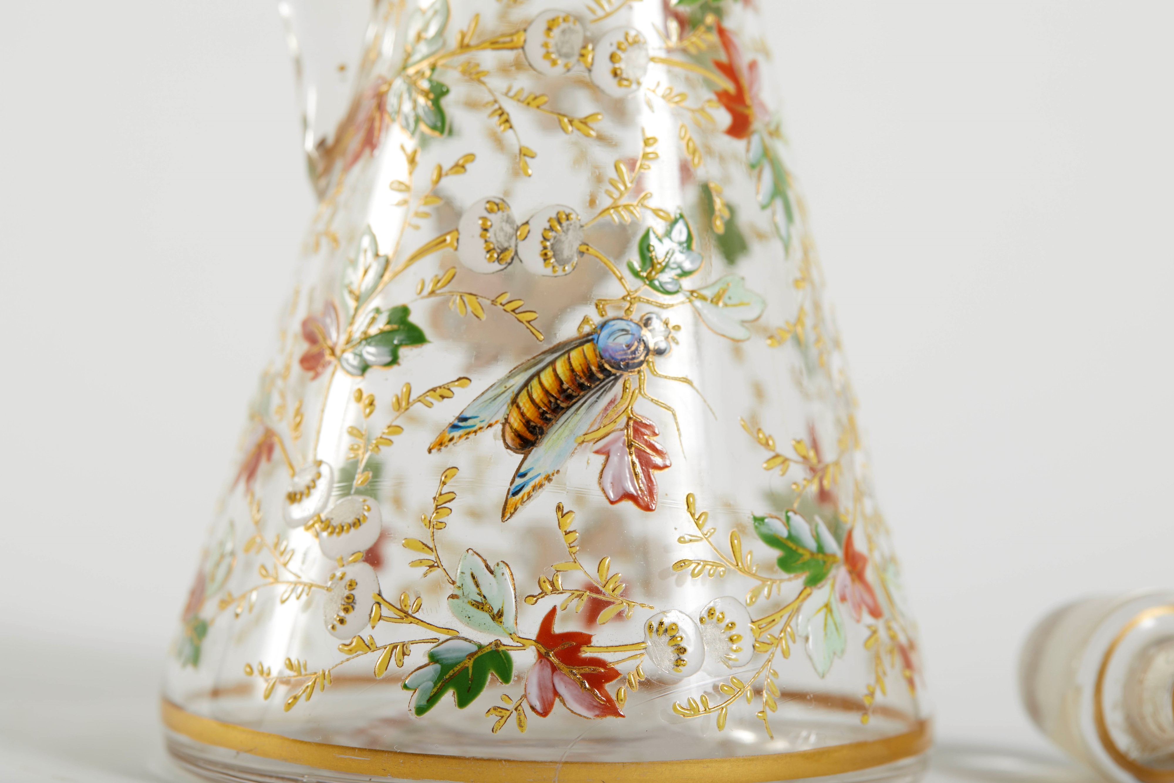 Ampolla in Vetro Dipinta a Mano