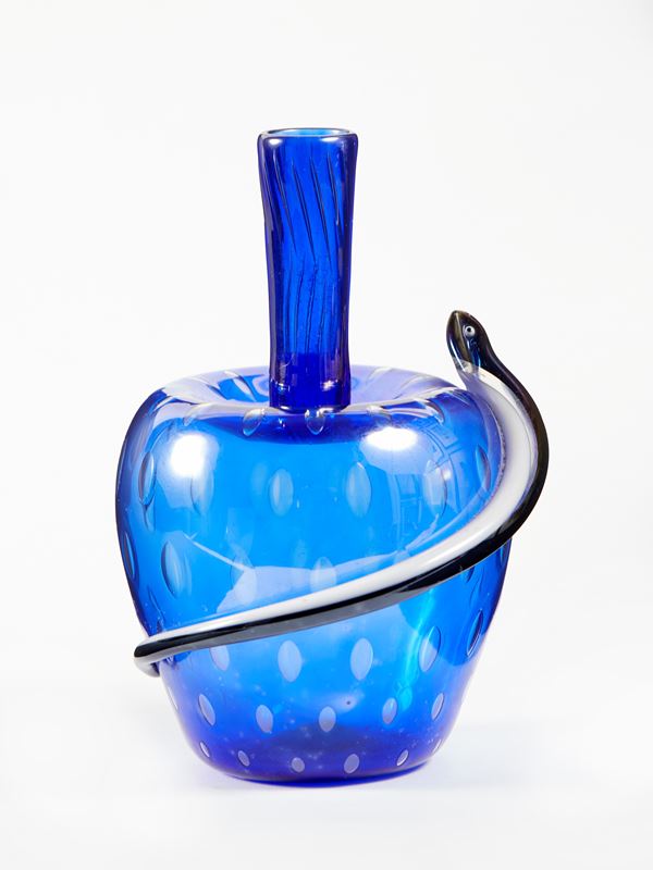 Vittorio Ferro - Vaso in Vetro Con Anguilla