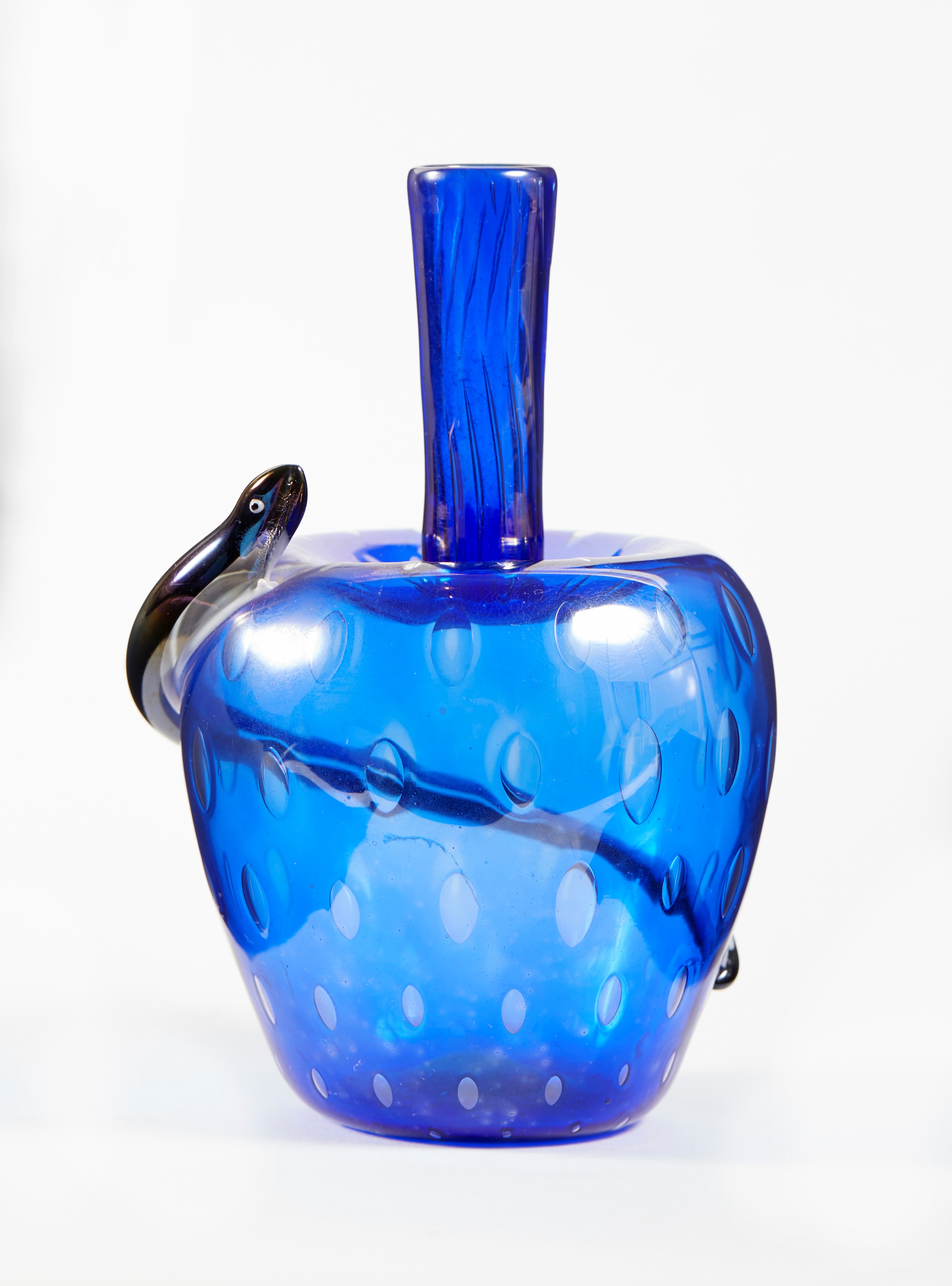 Vaso in Vetro Con Anguilla