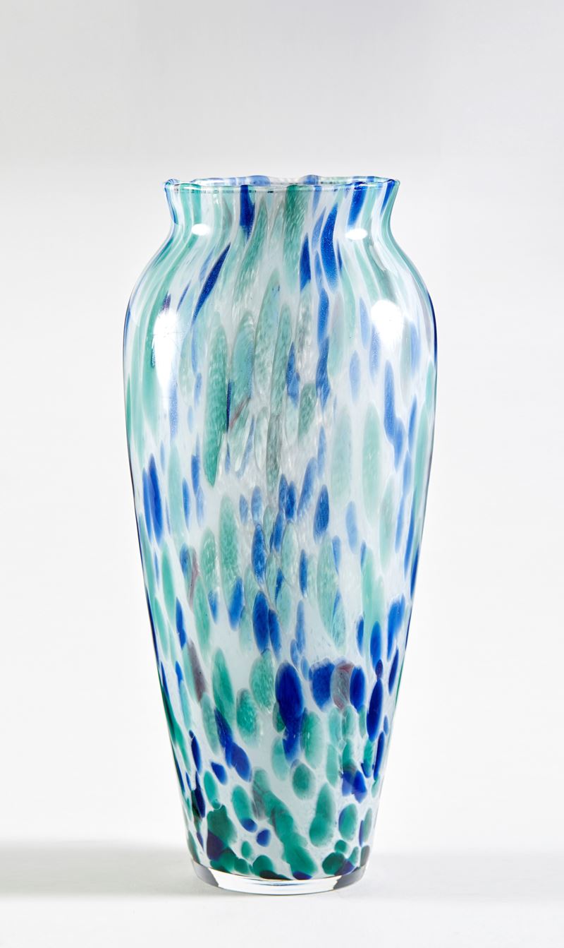Vaso in vetro   (XX sec)  - Asta Dimore Eclettiche: I Sessione - Vetri e Argenti - Fidelis Auctions