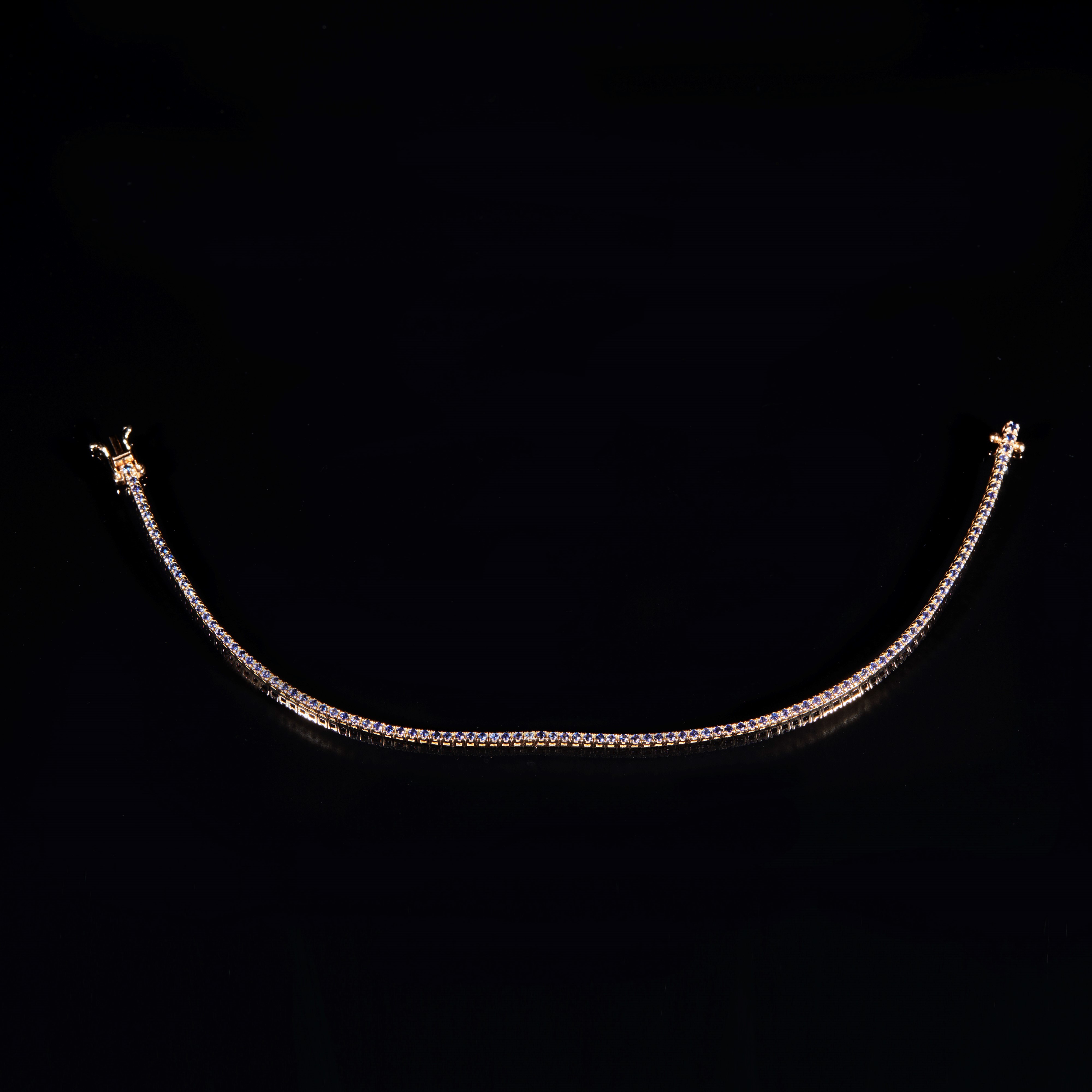Bracciale tennis in oro rosa