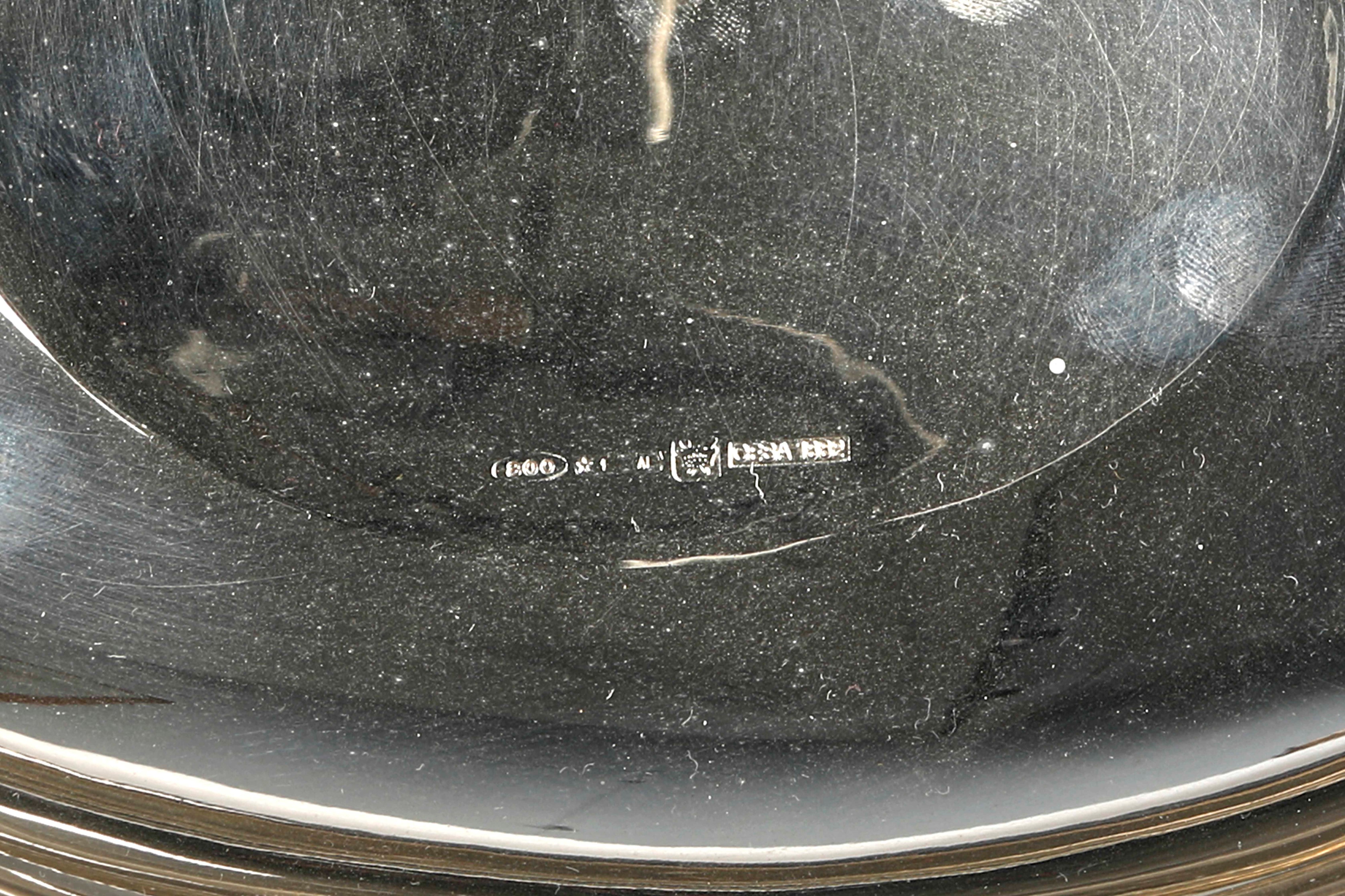 Lotto composto da due ciotole in argent