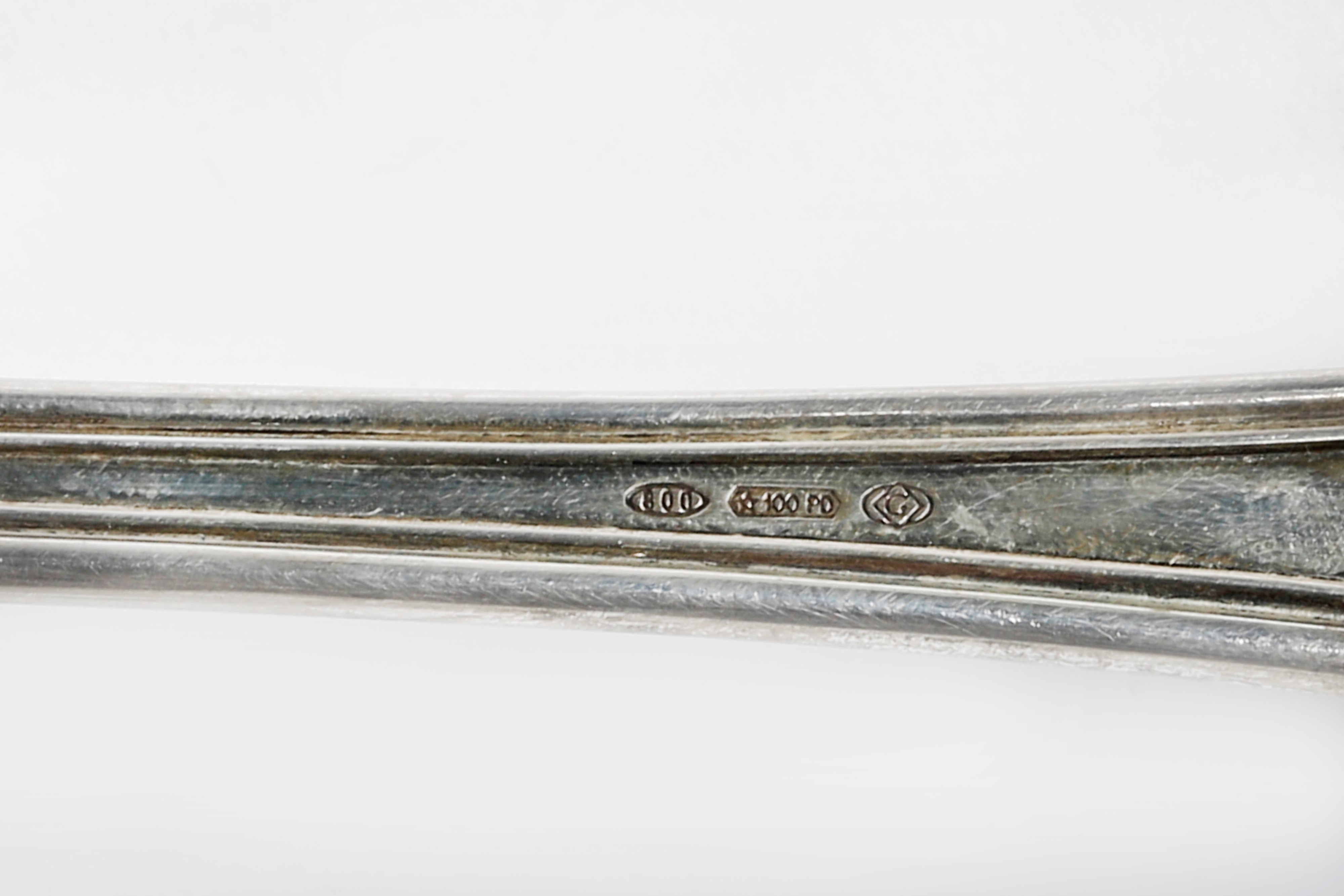 Mestolo in argento 800