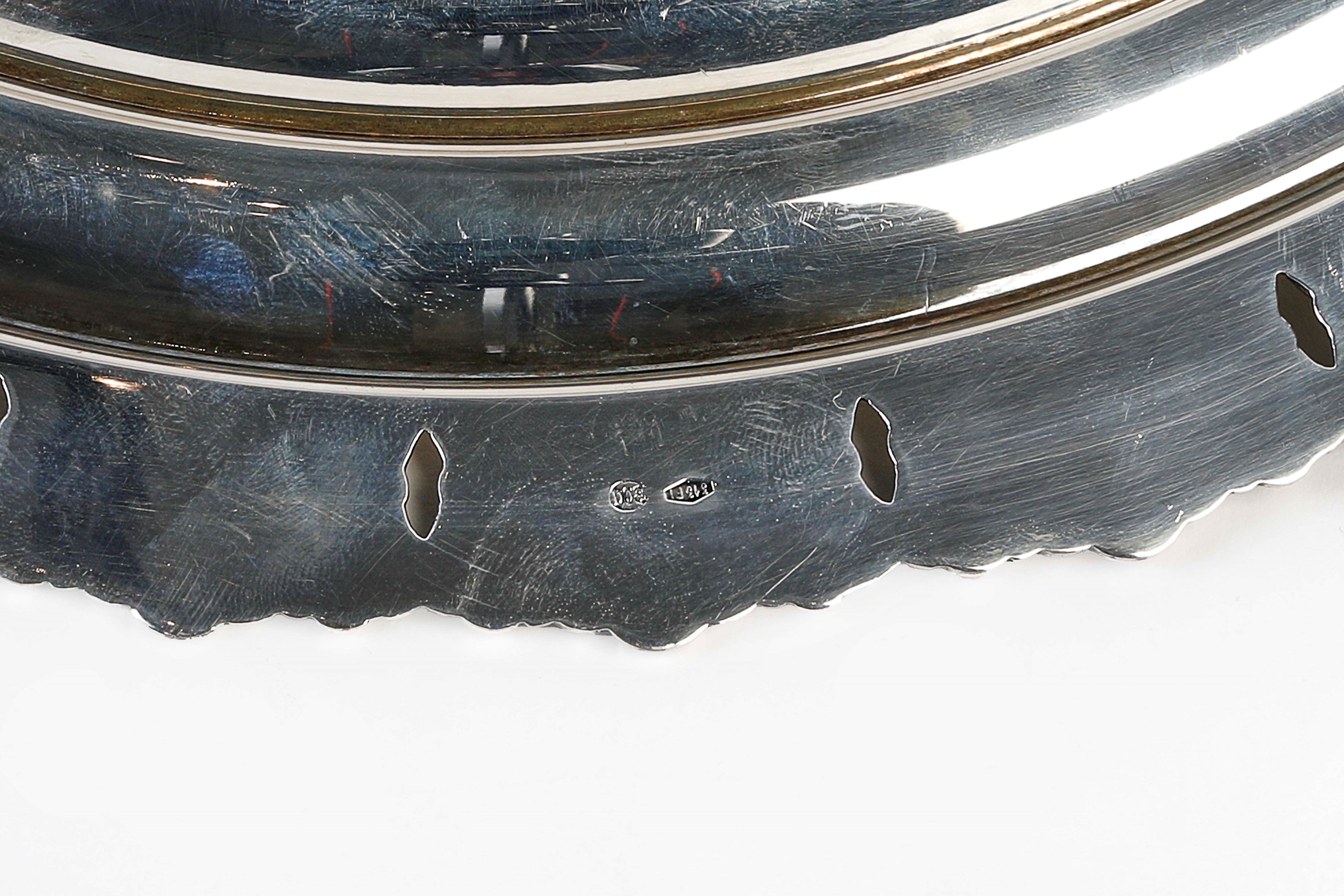 Piatto in argento 800