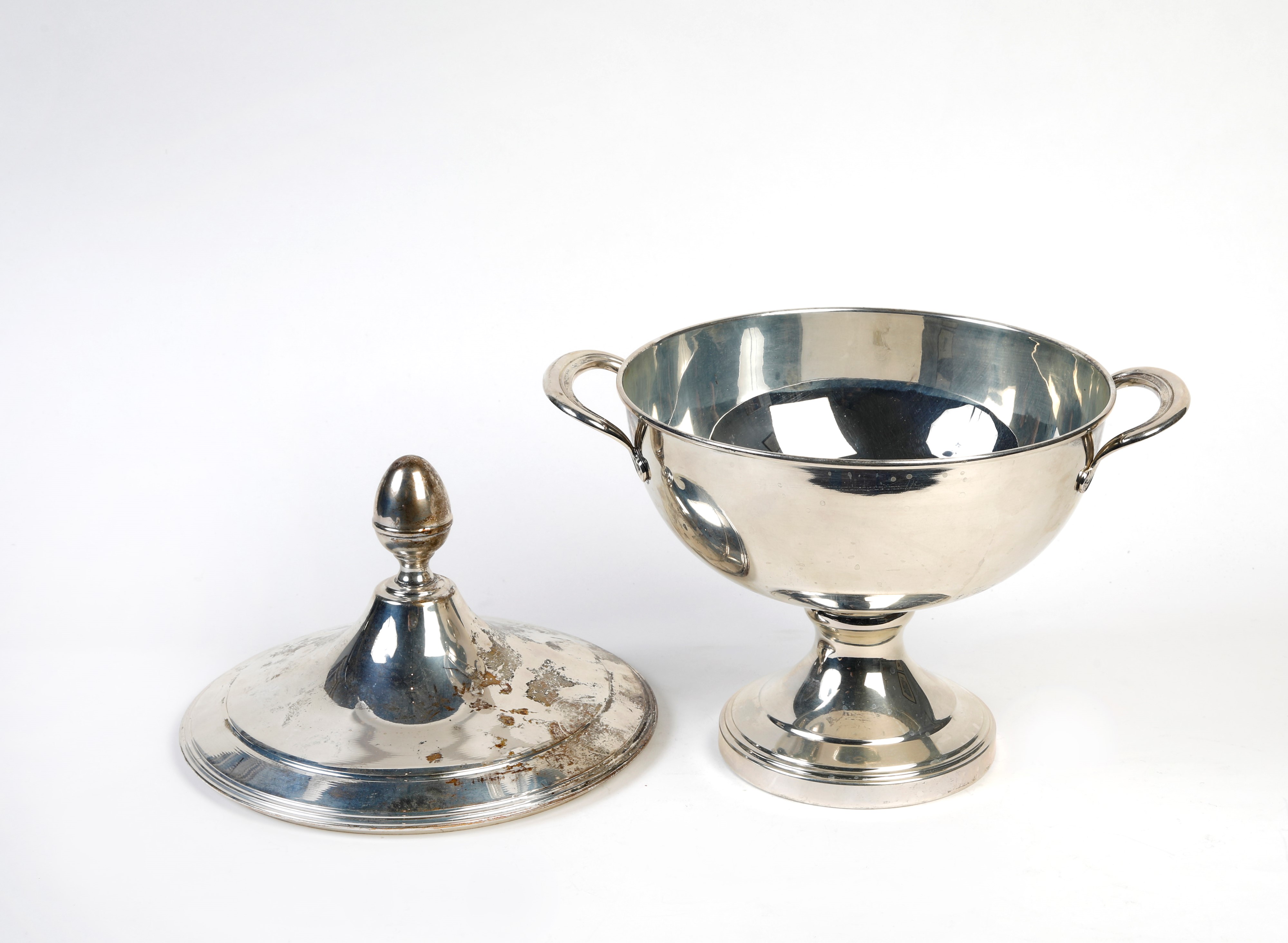 Zuppiera in argento 800