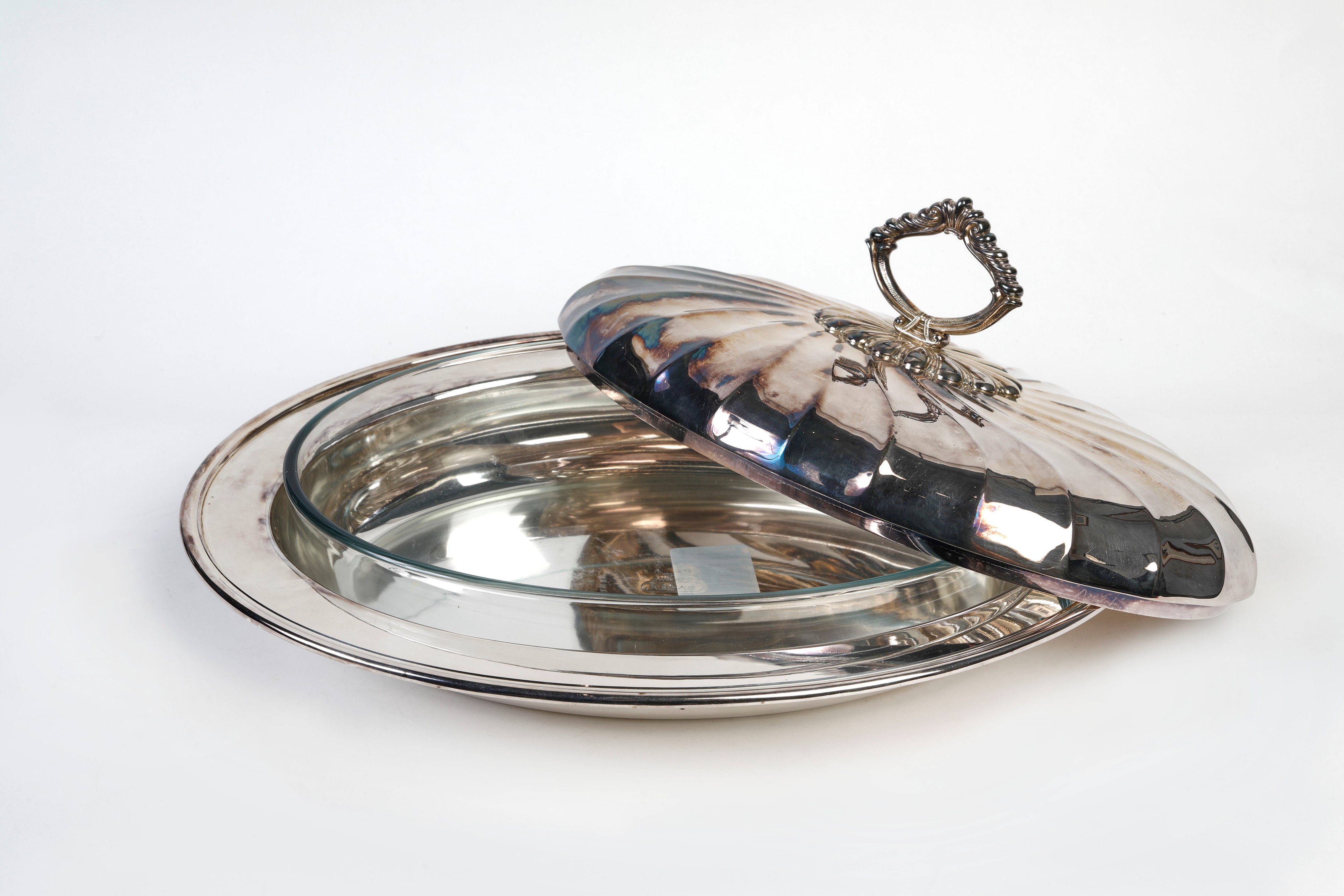 Porta teglia in argento 800