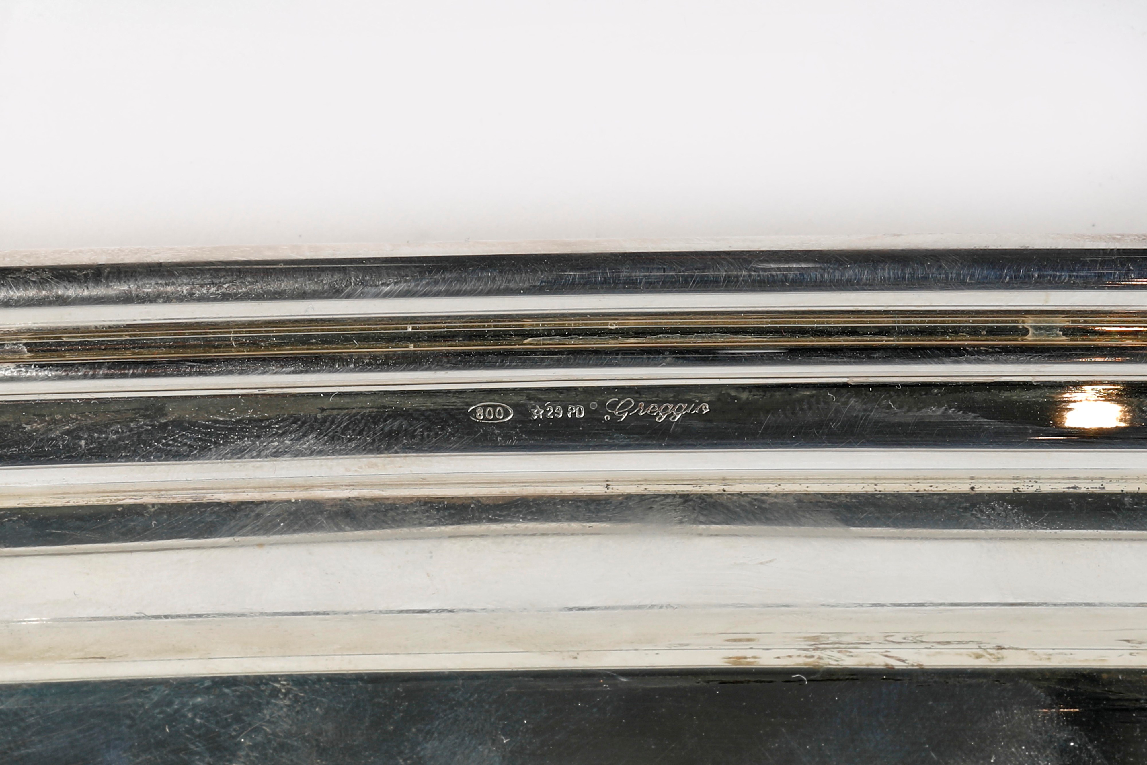 Vassoio in argento 800