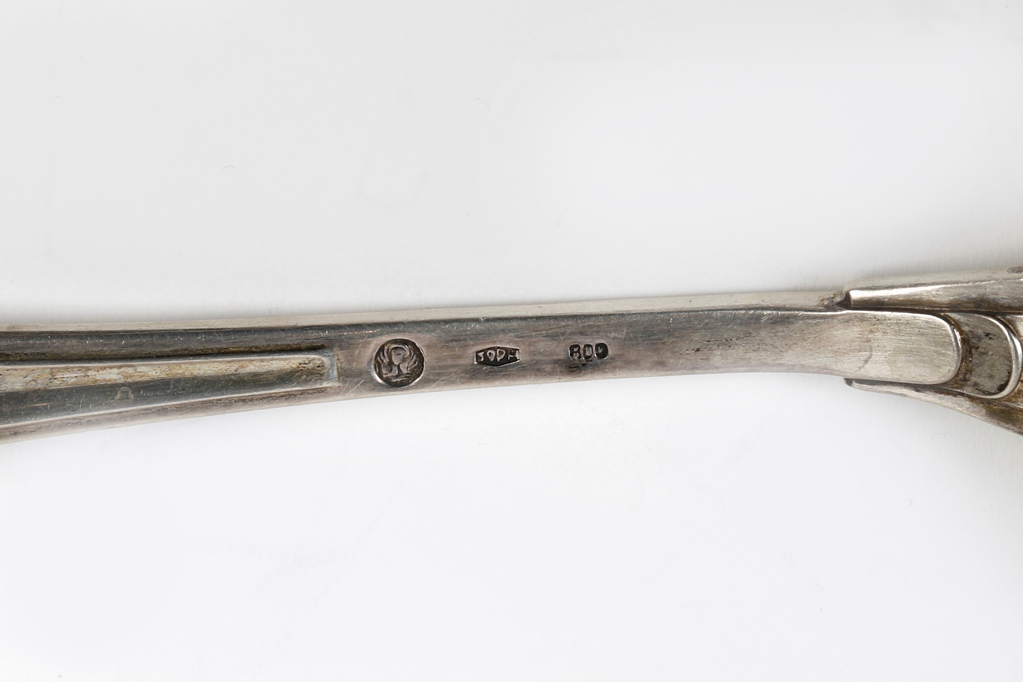 Servizio di posate da dolce in argento 800