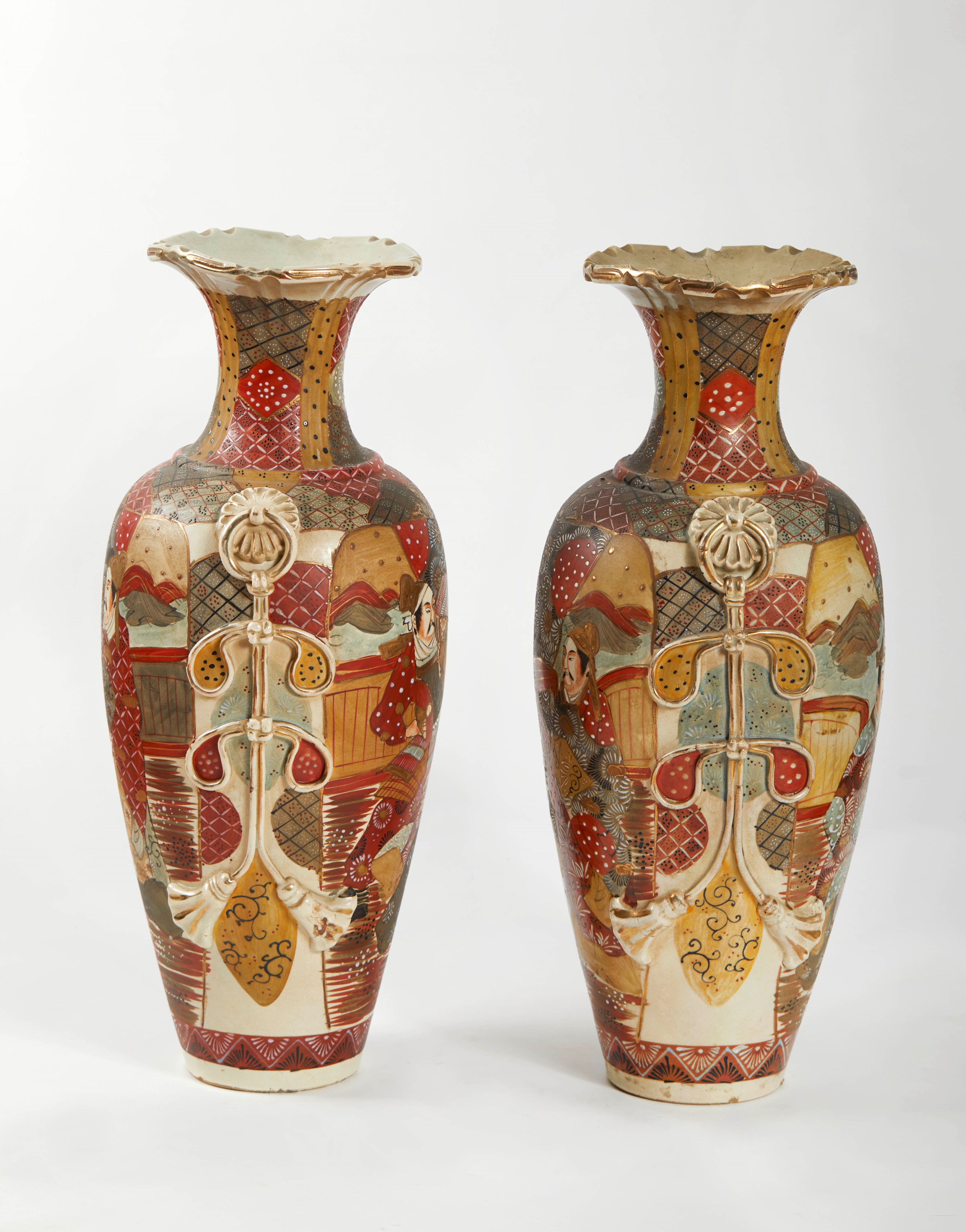 Coppia di vasi giapponesi