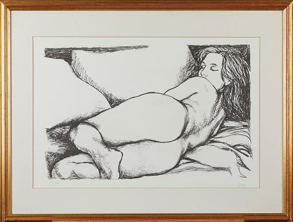 Renato Guttuso - "Nudo disteso"