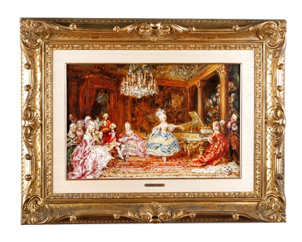Sinibaldo Tordi - "Scena di concerto Rococò"