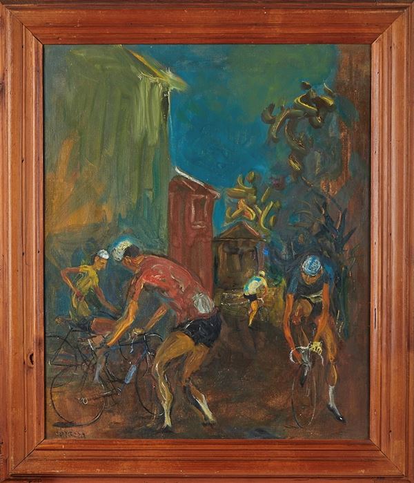 Nino Corrado Corazza - "Ciclisti"