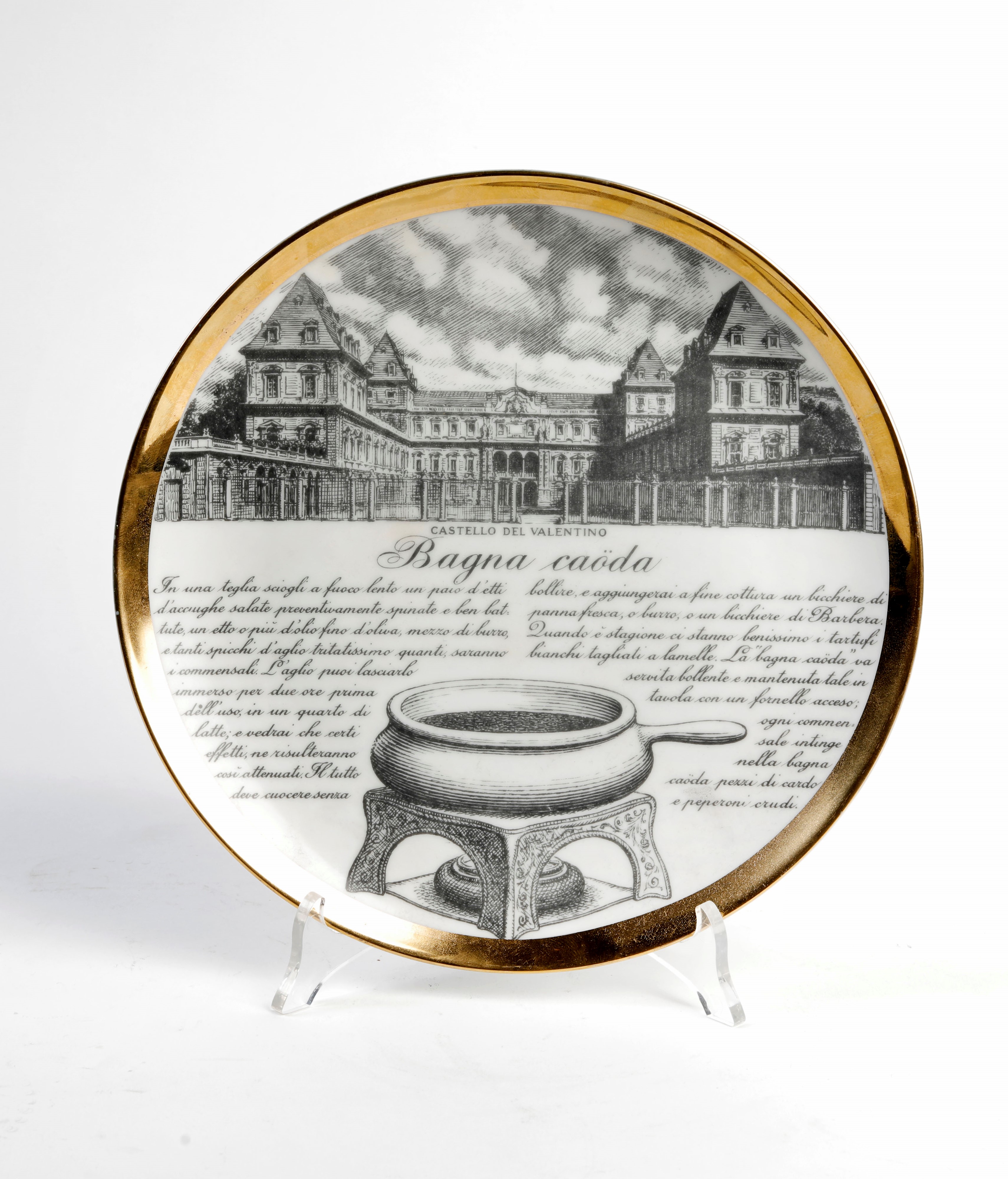 Sei piatti della serie “Specialità piemontesi”