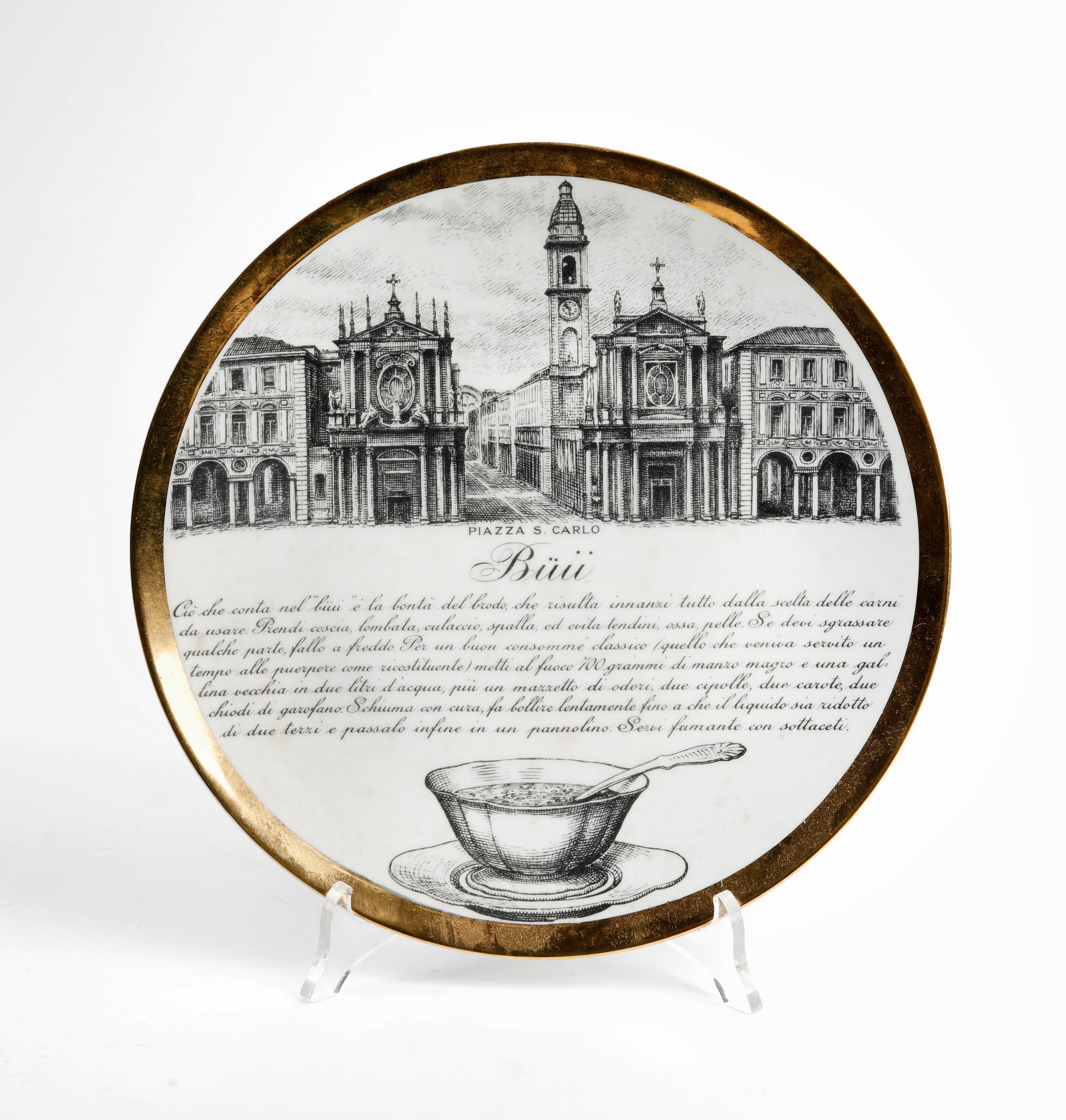 Sei piatti della serie “Specialità piemontesi”