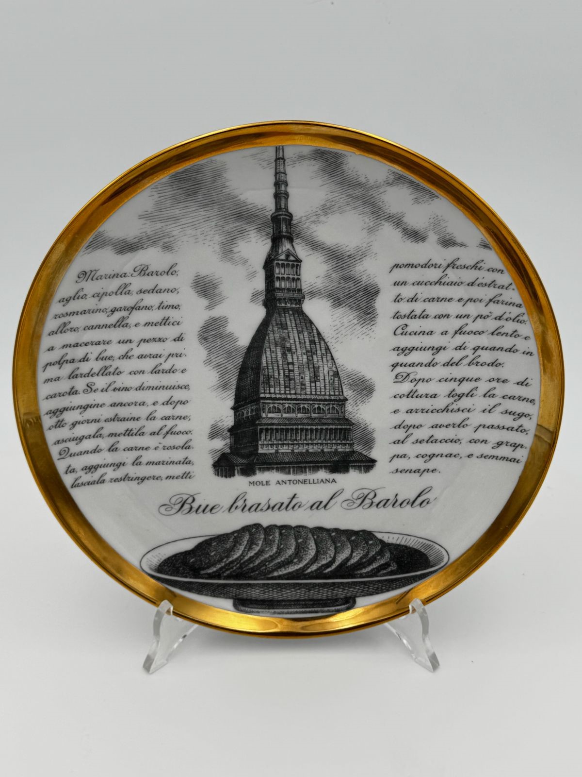 Sei piatti della serie “Specialità piemontesi”